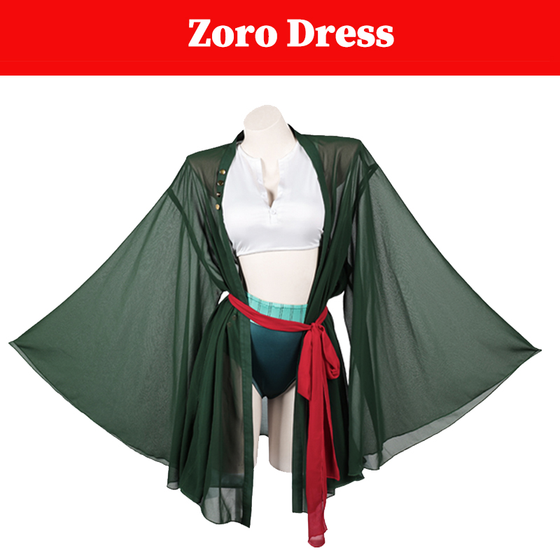 Anime Zoro Cosplay Female - 여성 해적 로로노아 코스프레 조로 의상