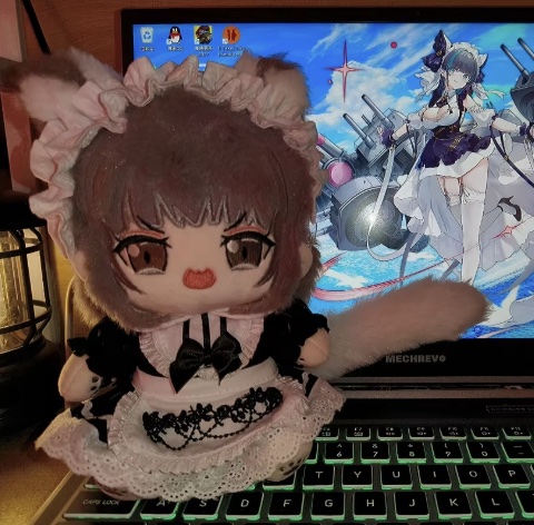 Anime About Cosplay Girl - 20cm 아주르 레인 HMS 체셔 드레스업