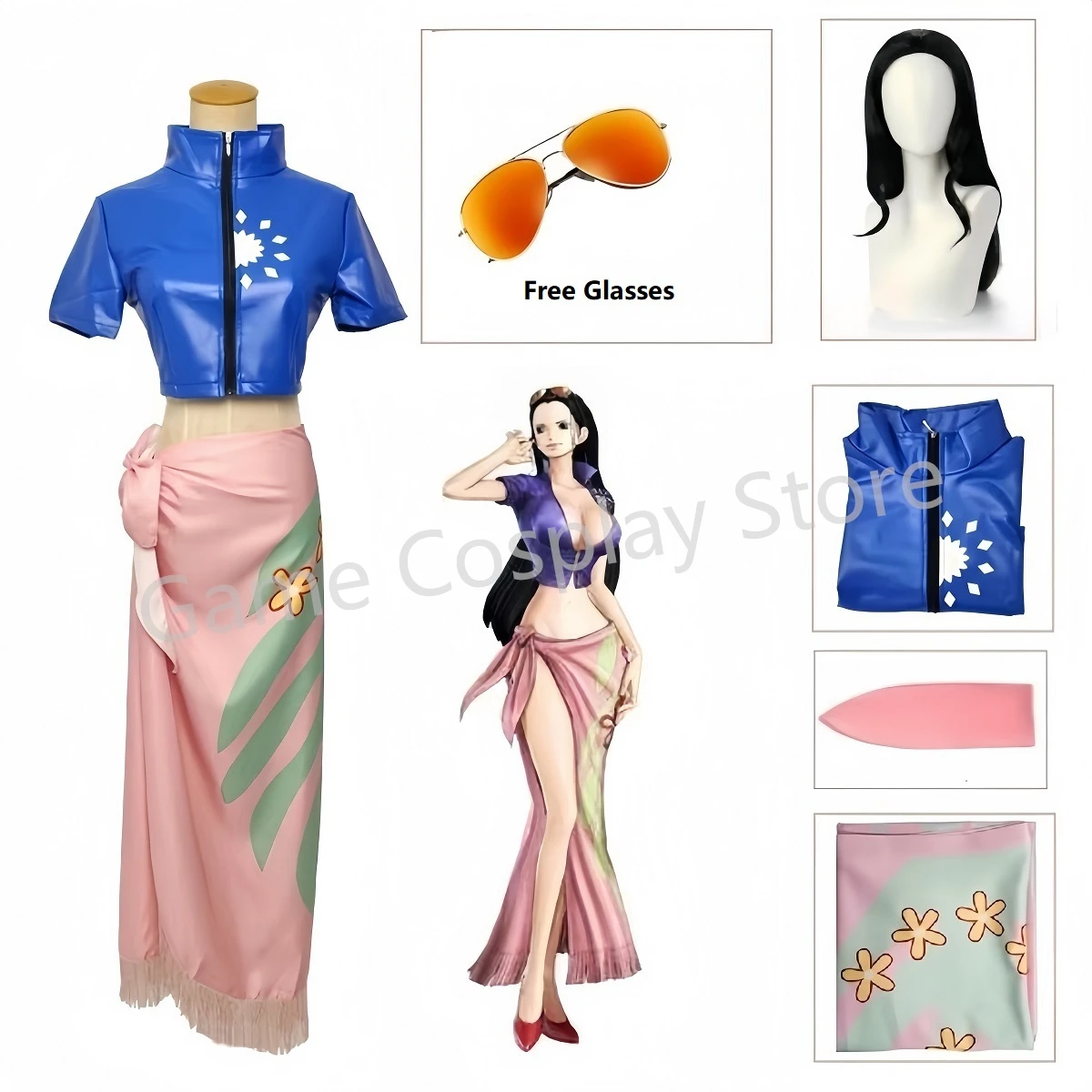 Anime Cosplay Nico Robin - 니코 로빈 코스프레 의상 드레스 복장