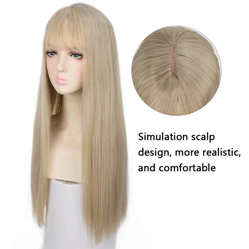 Anime Cosplay Long Black Hair - 2026 Houyan 합성 긴 직모 가발
