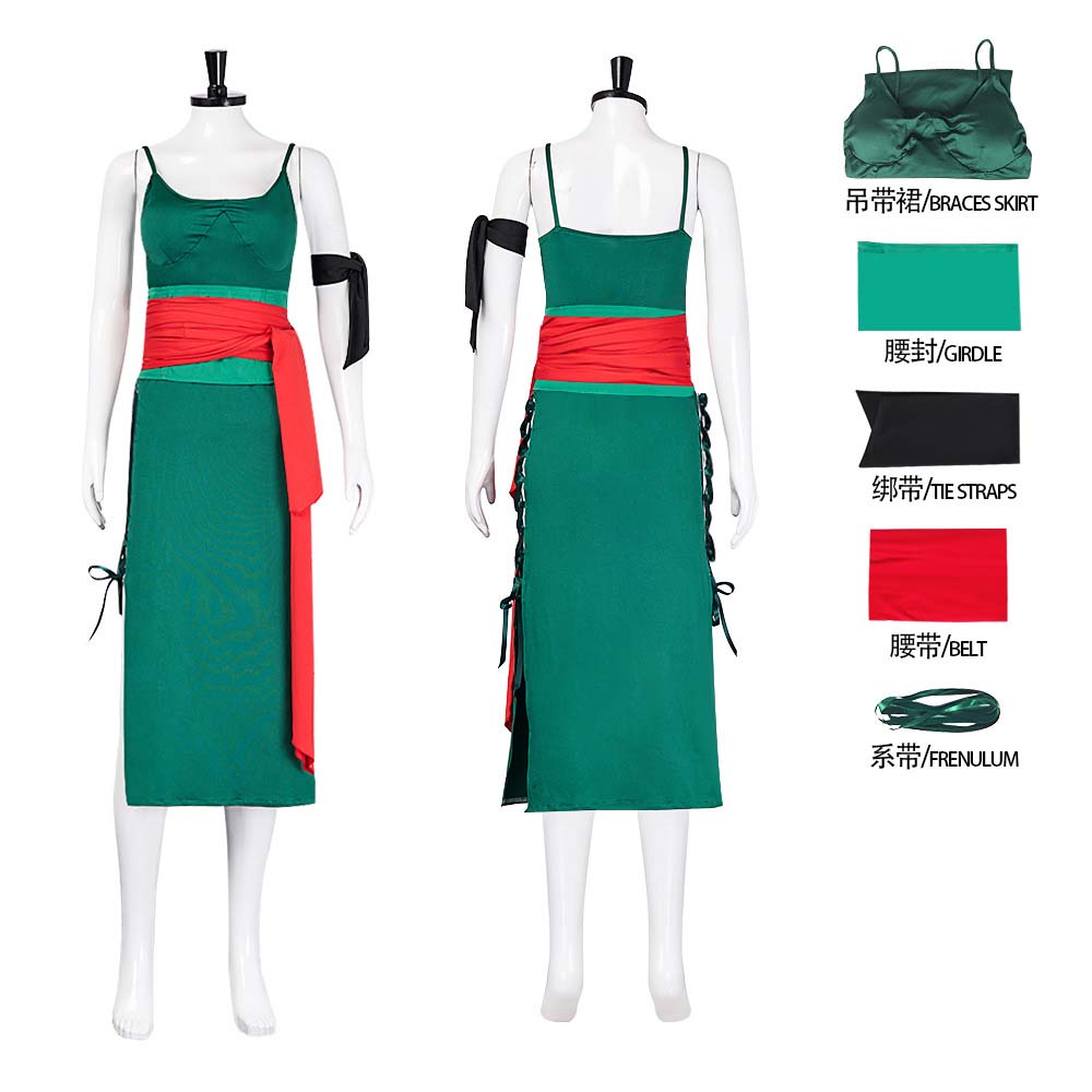 Anime Zoro Cosplay Female - 성인 여성 애니메이션 로로노아 조로 코스프레