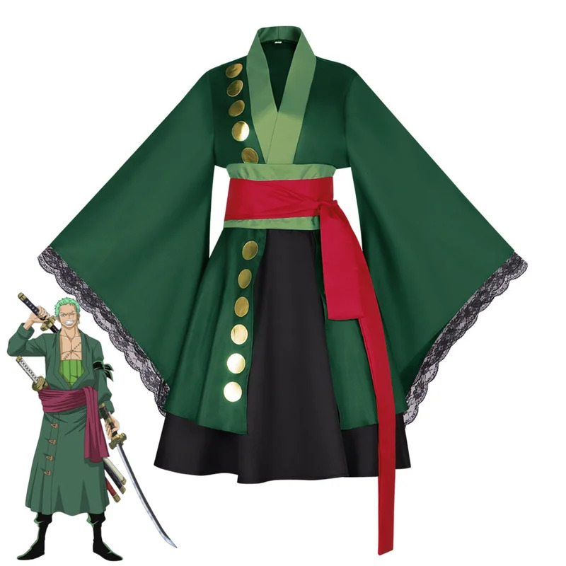 Anime Zoro Cosplay Female - 2025 aaa 애니메이션 롤로노아 조로 코스프레