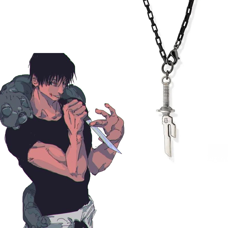 Anime Cosplay Jujutsu Kaisen - 애니메이션 주술회전 푸시구로 토지 코스프레 목걸이,