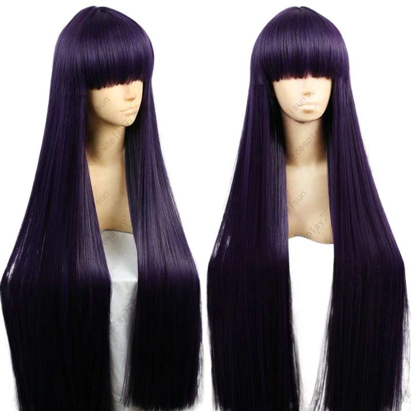 Anime Cosplay Long Black Hair - 선원 화성 히노 레이 100CM 롱
