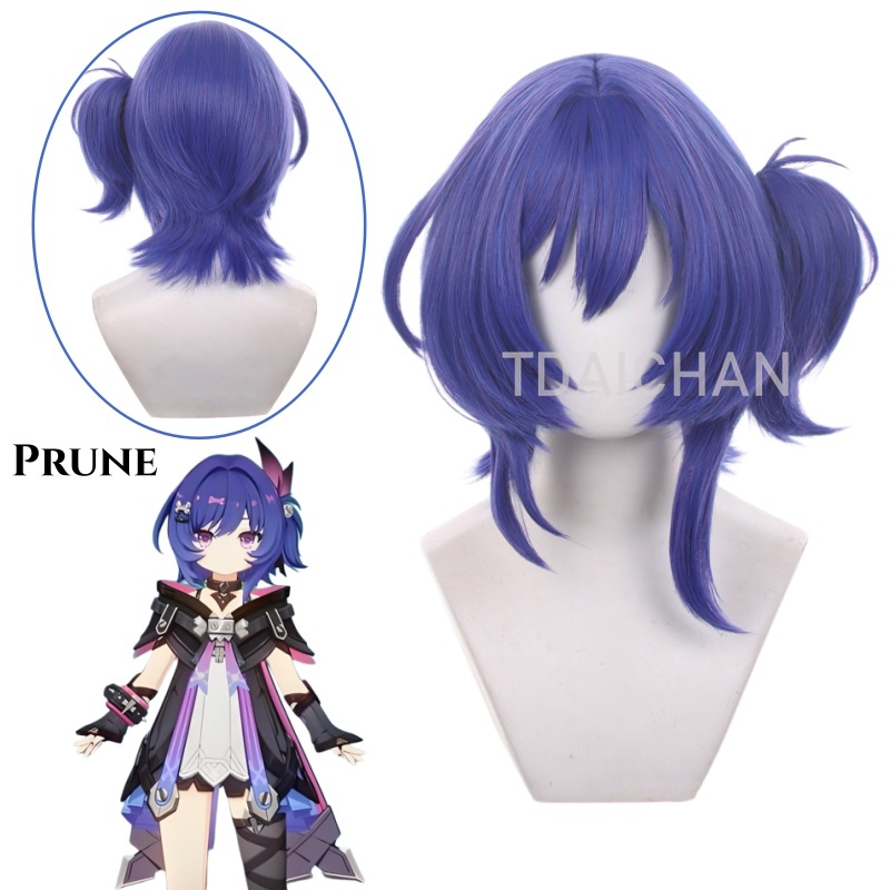 Anime Cosplay Com - Genshin Impact Brune 코스프레 가발 블루