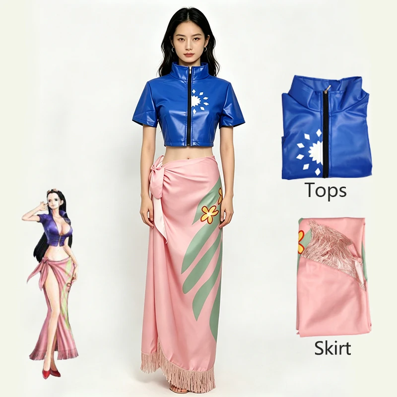 Anime Cosplay Nico Robin - 여성 니코 로빈 코스프레 투피스 의상