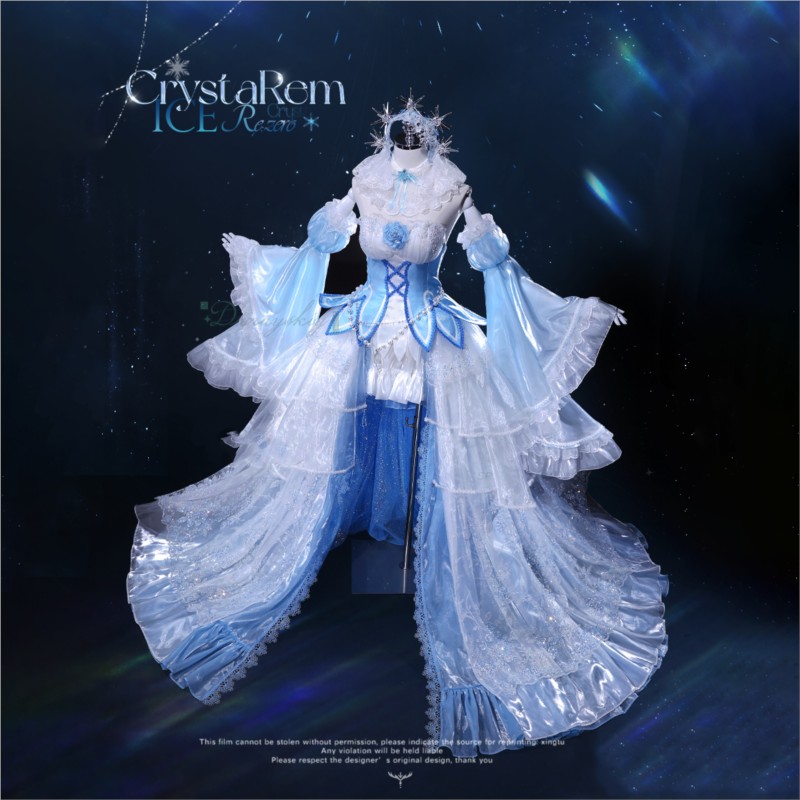 Re Zero Rem Wig - 할로윈 코스튬 성인용 애니메이션 리제로 라무