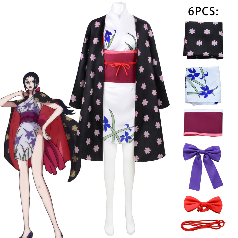 여성 의상 니코 로빈 코스프레 의상 와노 컨트리 기모노 - Anime Cosplay Nico Robin 리뷰 및 가격