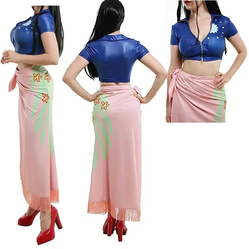 니코 로빈 코스프레 의상 드레스 의상 애니메이션 코스프 - Anime Cosplay Nico Robin 리뷰 및 가격