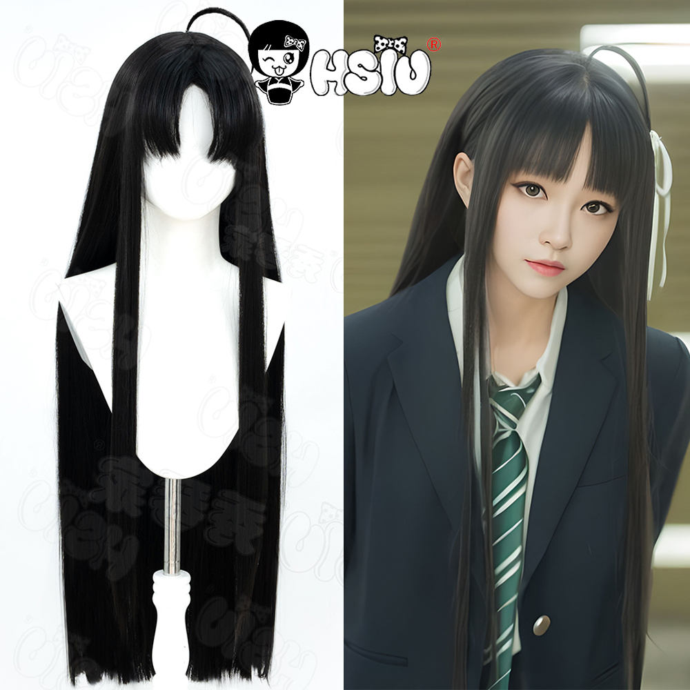 아와 스바루 코스프레 가발 HSIU 80CM 블랙 롱헤 - Anime Cosplay Long Black Hair 리뷰 및 가격