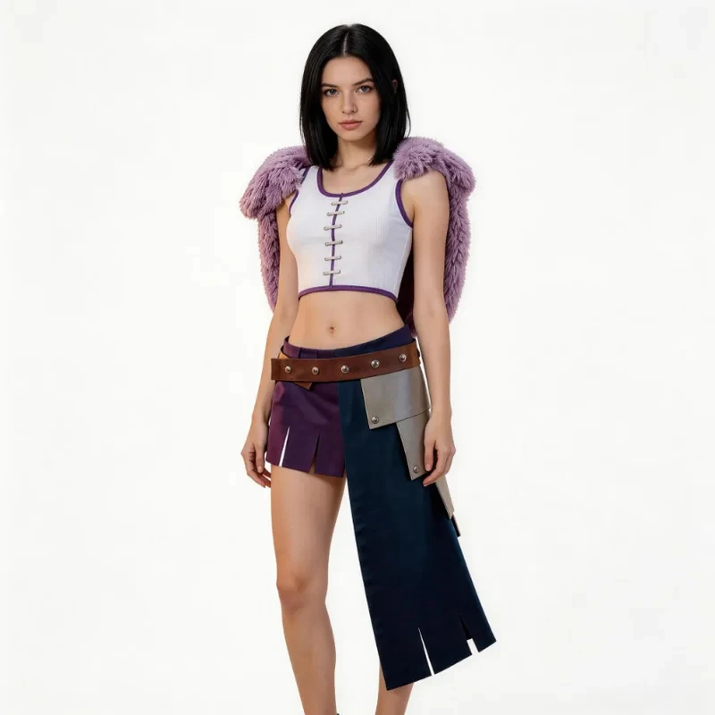 니코 로빈 코스프레 의상 보라색 세트 애니메이션 캐릭터 - Anime Cosplay Nico Robin 리뷰 및 가격