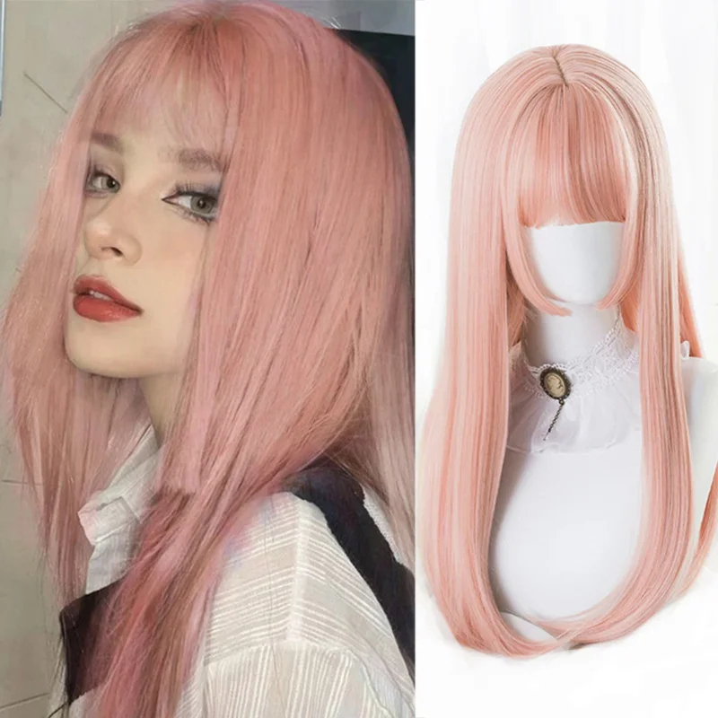 2026 Houyan 합성 긴 직모 가발 코스프레 로리 - Anime Cosplay Long Black Hair 리뷰 및 가격