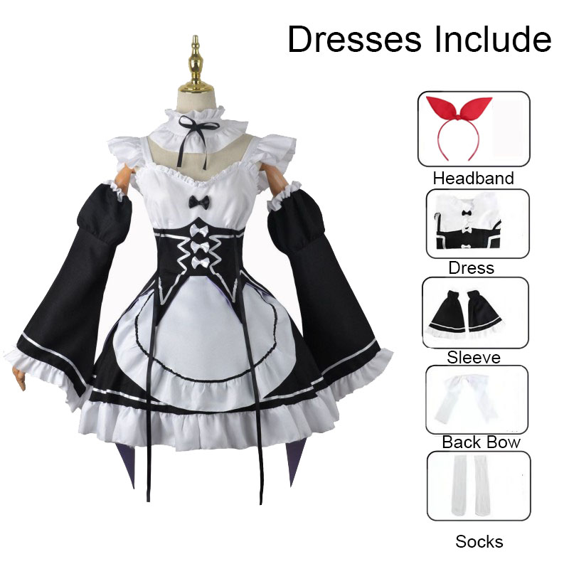 Re:ZERO 의상 페트라 레이테 코스프레 메이드 드레 - Anime Cosplay Re Zero 리뷰 및 가격