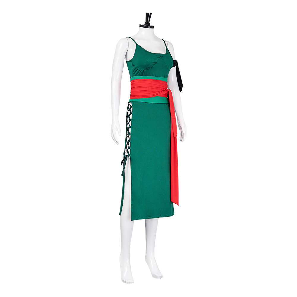 성인 여성 애니메이션 로로노아 조로 코스프레 녹색 드레 - Anime Zoro Cosplay Female 리뷰 및 가격