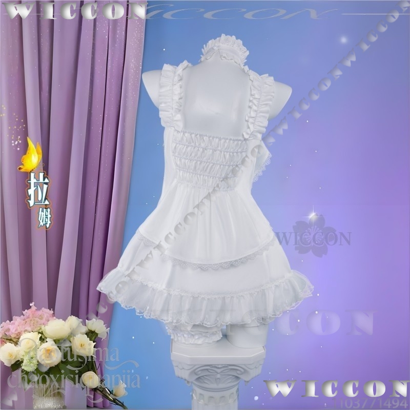 람 렘 스위트 엔젤 퓨어 화이트 파자마 드레스 지라이  - Re Zero Rem Wig 리뷰 및 가격