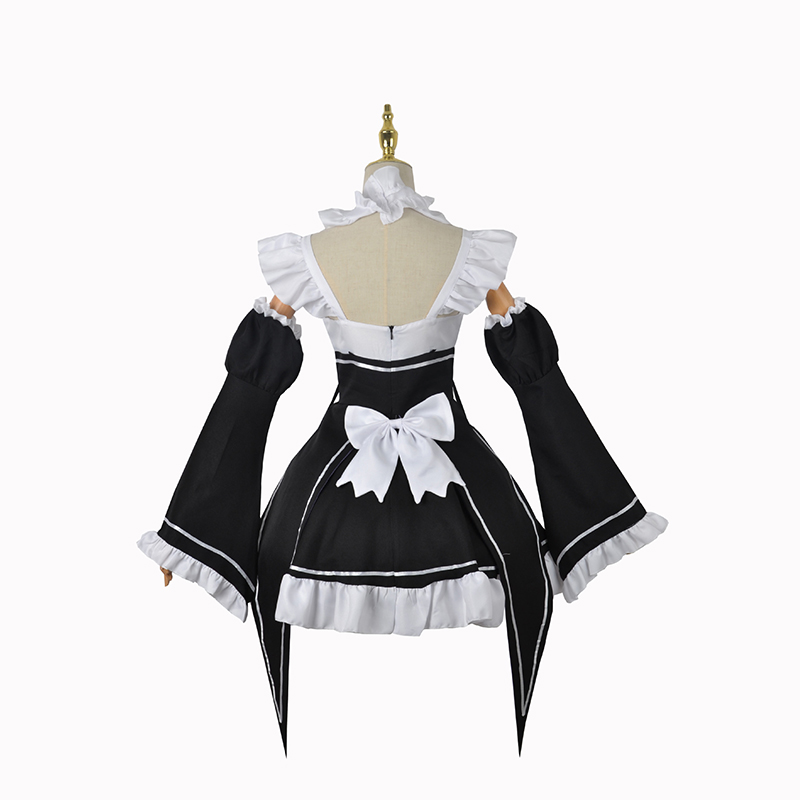 애니메이션 램 렘 로리타 메이드 코스프레 의상 Re:  - Re Zero Rem Wig 리뷰 및 가격