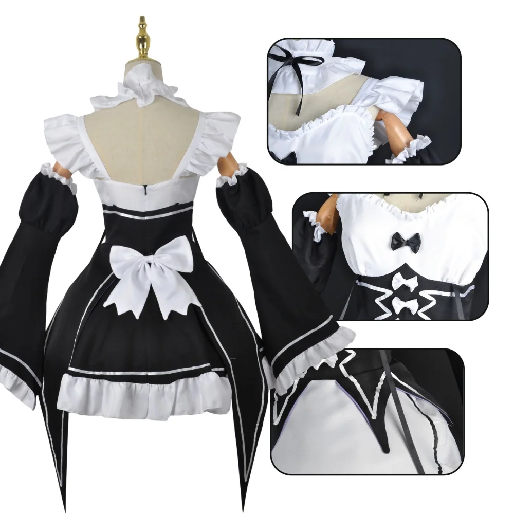 애니메이션 램 렘 메이드 코스프레 Re: 제로와 다른  - Anime Cosplay Re Zero 리뷰 및 가격