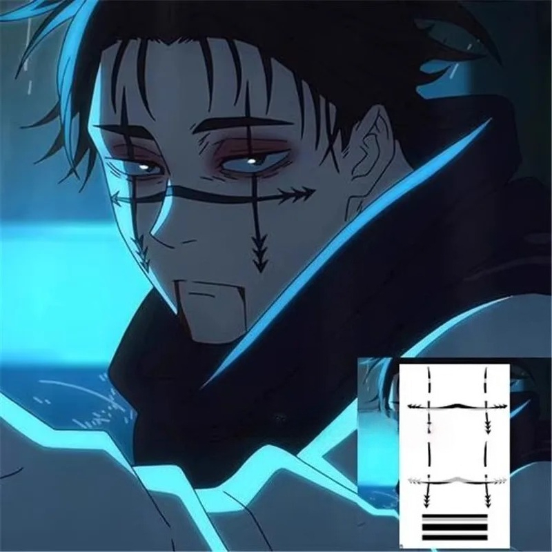 Choso 문신 스티커 애니메이션 Jujutsu Kai - Anime Cosplay Jujutsu Kaisen 리뷰 및 가격