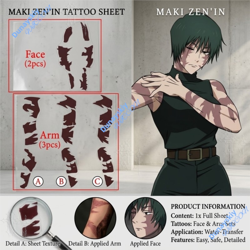애니메이션 Jujutsu Kaisen Zenin Mak - Anime Cosplay Jujutsu Kaisen 리뷰 및 가격