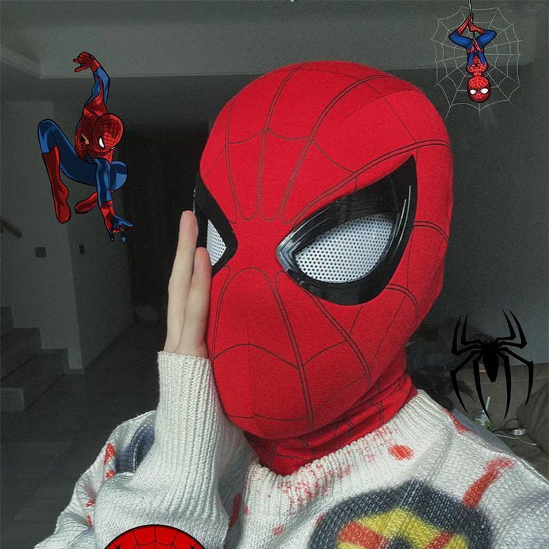 1:1 스파이더맨 헬멧 마스크(눈 움직임 가능), 코스 - Anime Cosplay Eyes 리뷰 및 가격