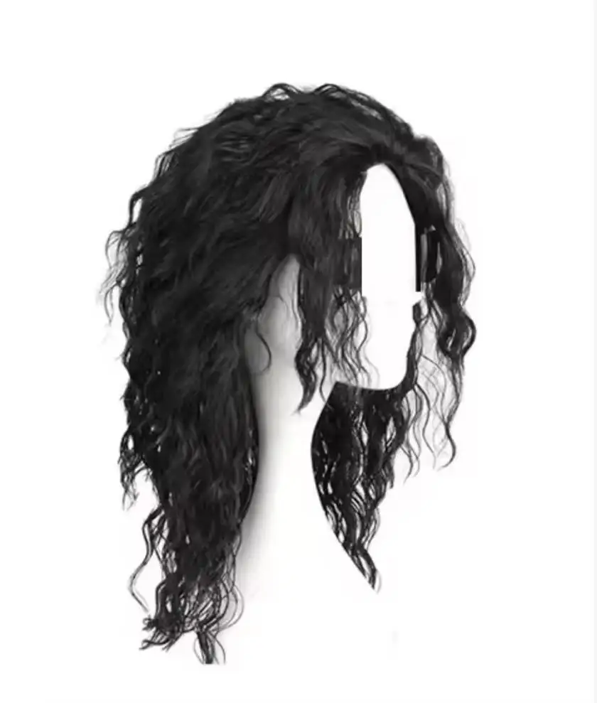 애니메이션 마이클 잭슨 코스프레 마이클 코스프레 블랙  - Anime Cosplay Long Black Hair 리뷰 및 가격